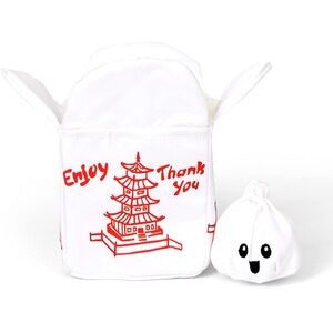 Bark box 2 in 1 Interactive Plush Dog Toy - Rip and Reveal Dog Toy